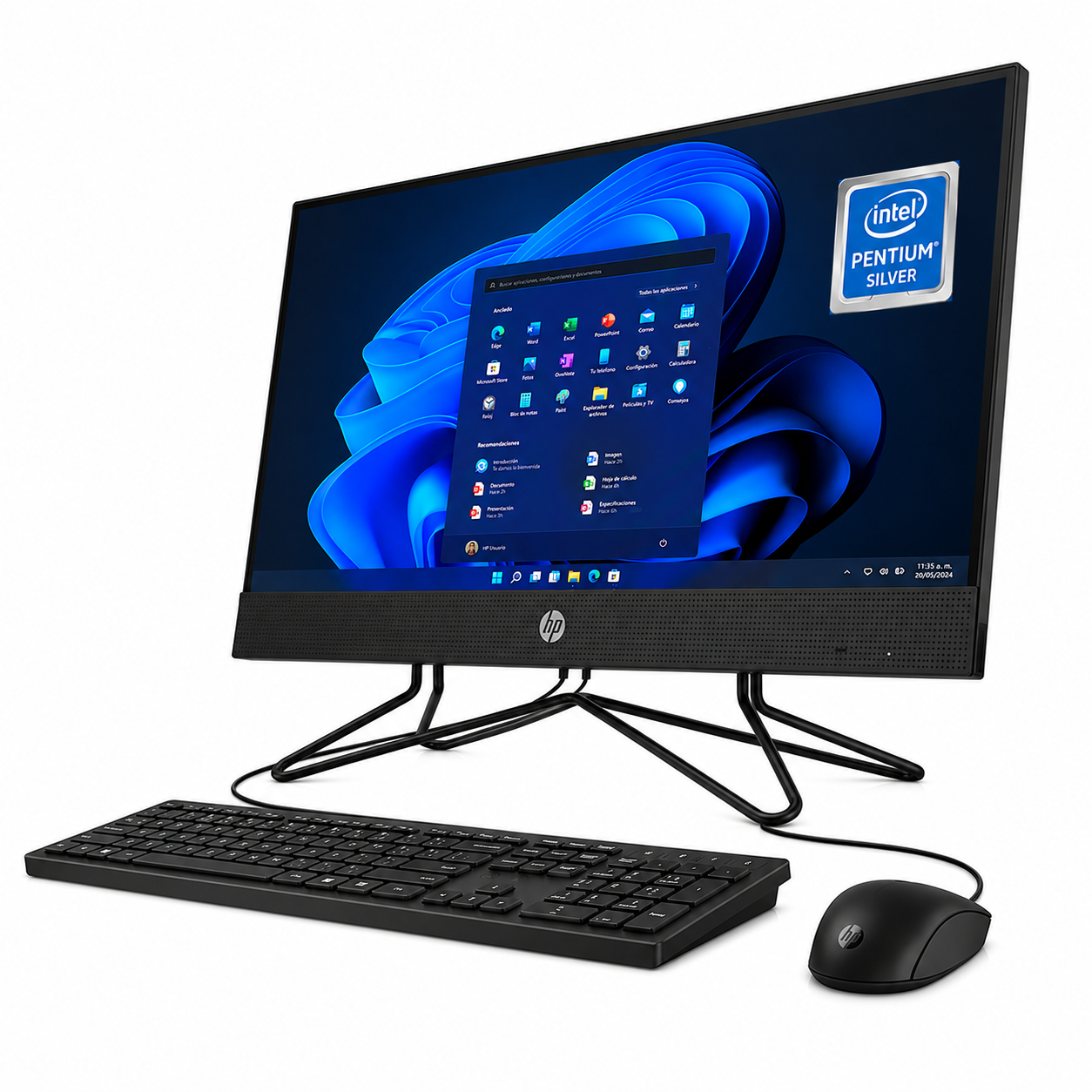 HP 200 G4 All in One 21.5" Intel Silver J5040 2.00/3.20GHz | 8GB RAM | 250GB SSD