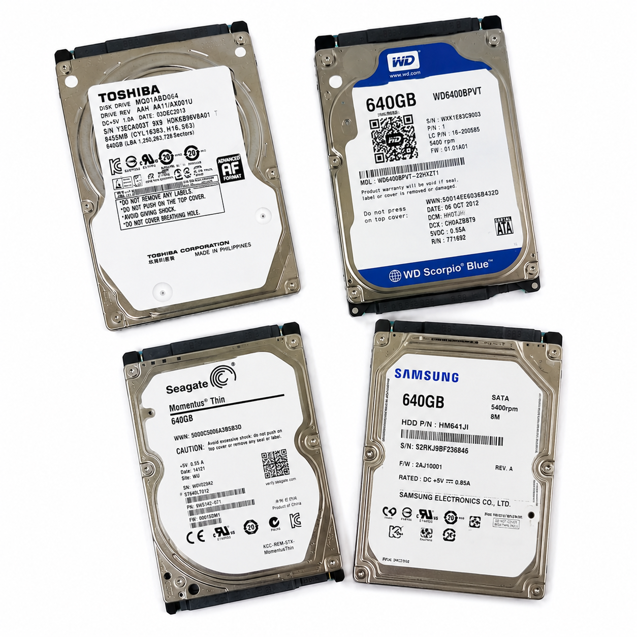 Disco Duro HDD 2.5" 640GB para Notebook