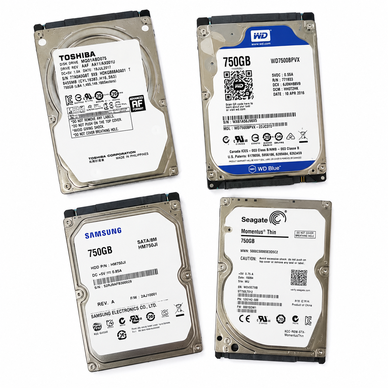 Disco Duro HDD 2.5" 750GB para Notebook